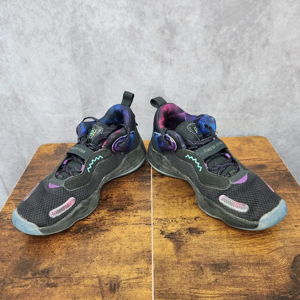 Adidas D.O.N Issue‎ #3 Stars of Utah Basketball Shoes Mens 6.5 Black Sneakers